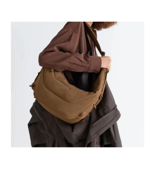 Quilted Lace-Up Shoulder Bag