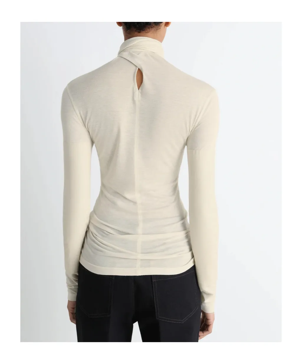 Tied-Neck T-Shirt