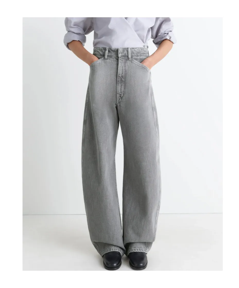 High Waisted Curved Pants