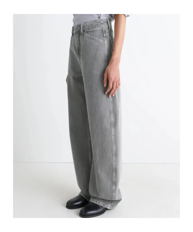 High Waisted Curved Pants