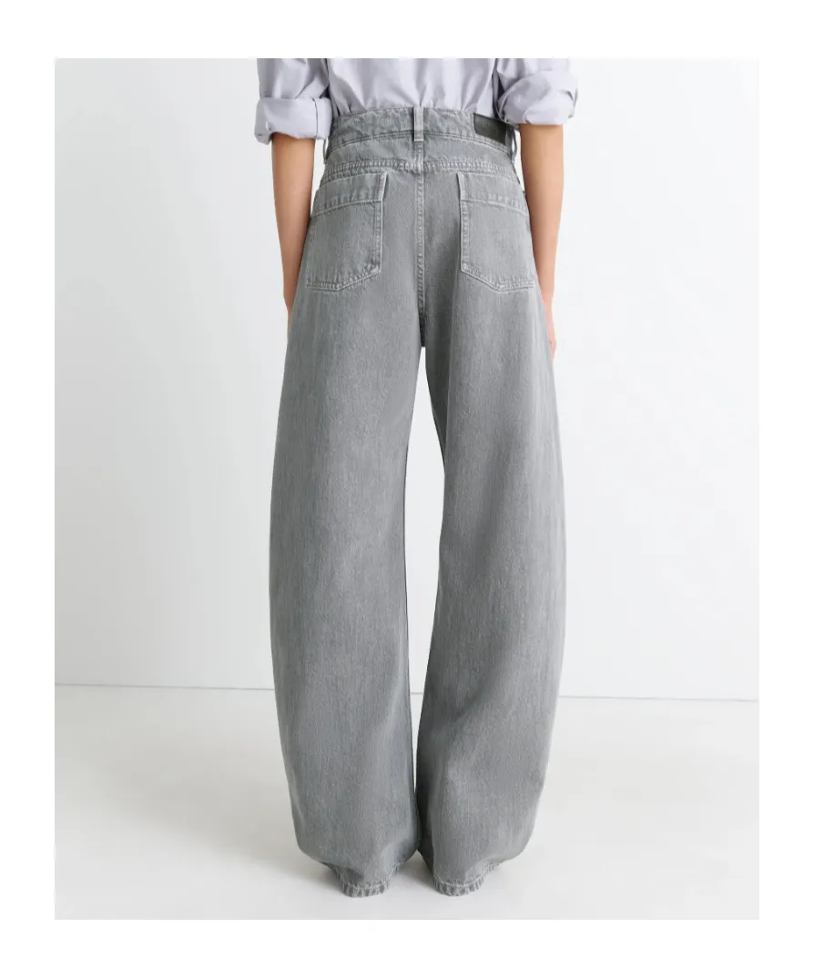 High Waisted Curved Pants