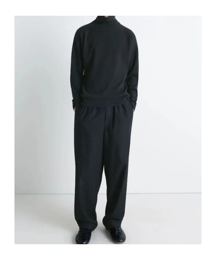 High-Neck Wool Sweater