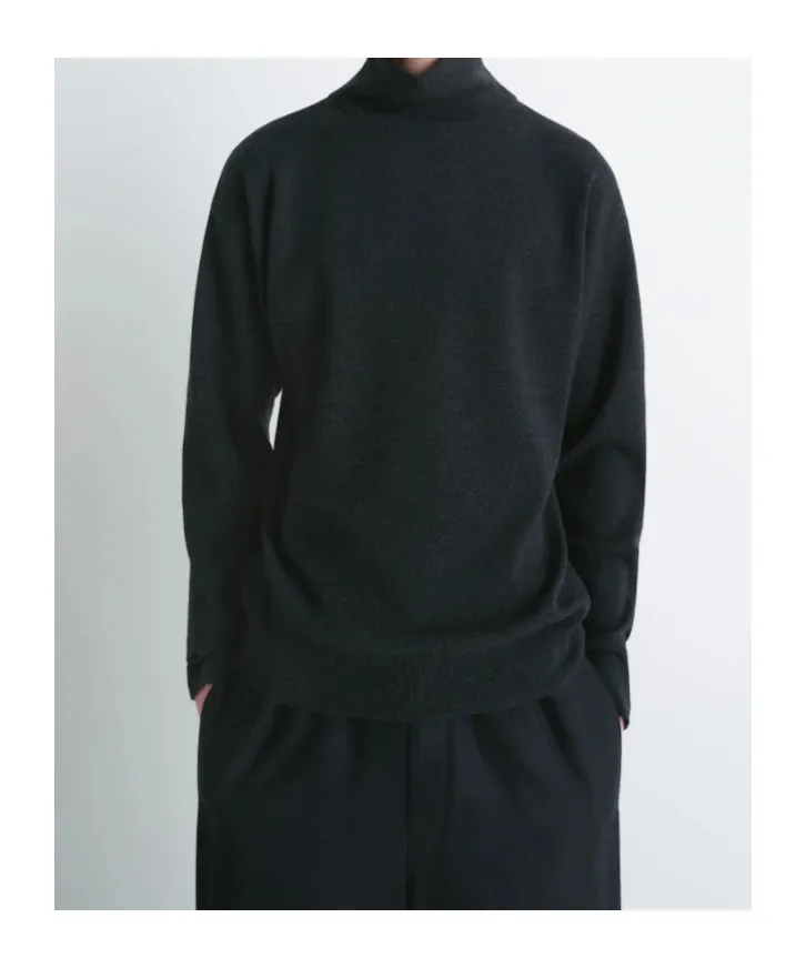 High-Neck Wool Sweater