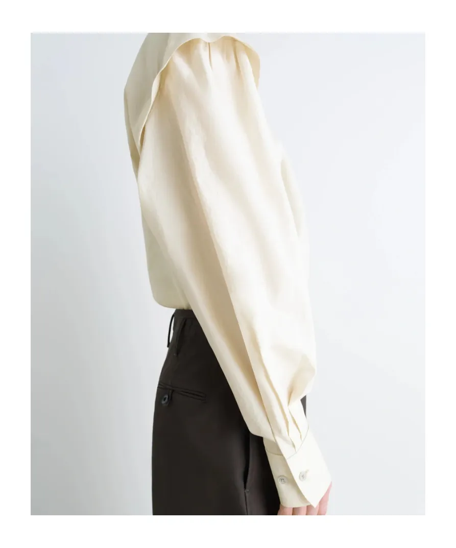Ascot Self-Tie V-Neck Top