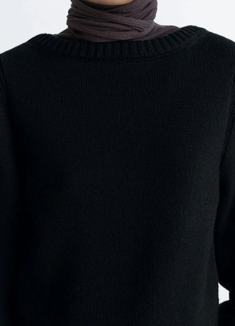 Long-Sleeved Crewneck Jumper