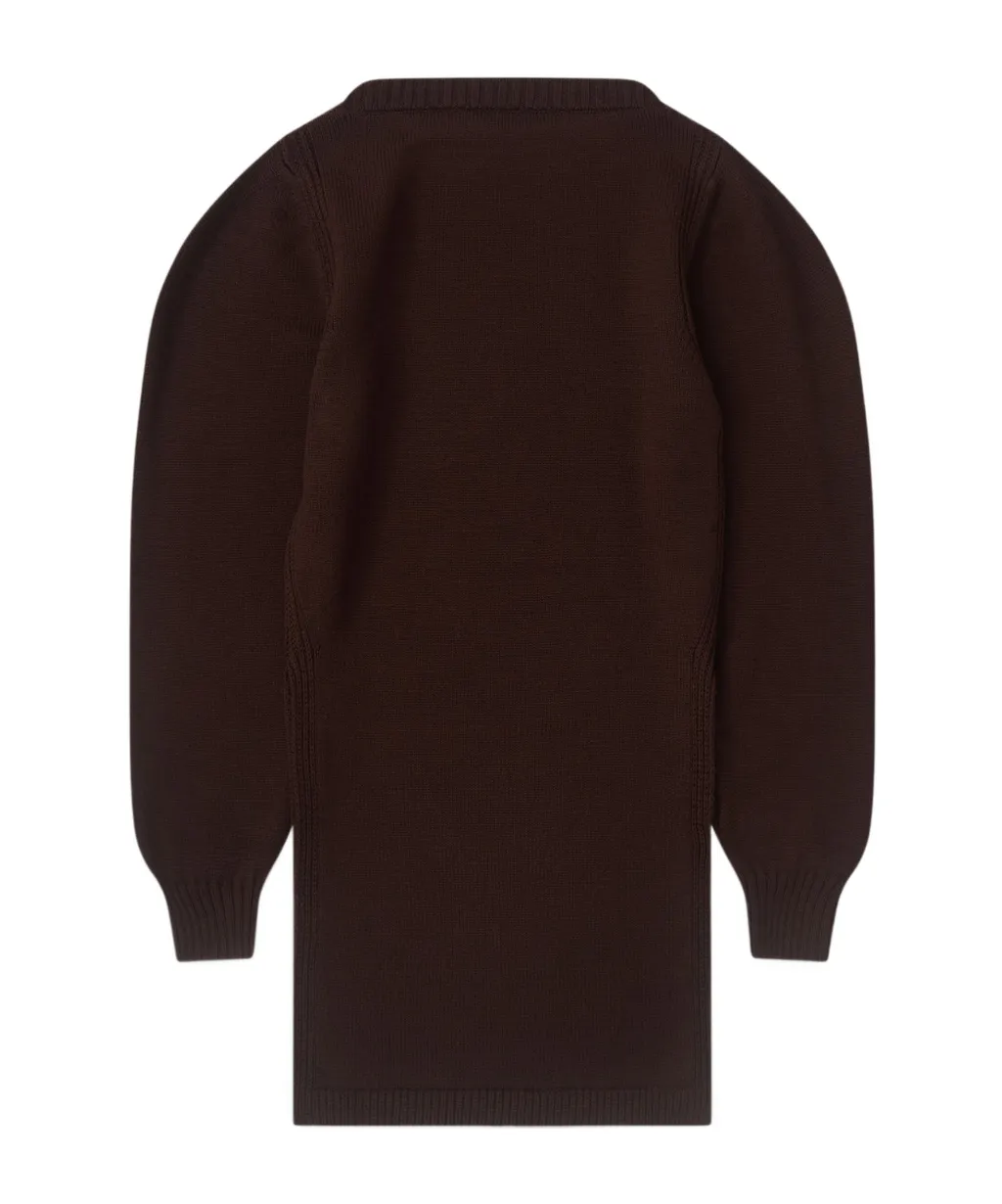 Side-Slit Crew-Neck Sweater