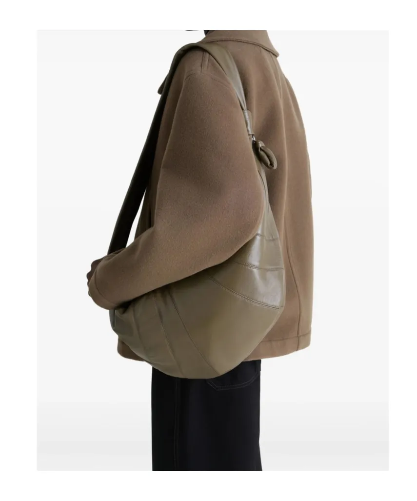 Large Croissant Panelled Shoulder Bag