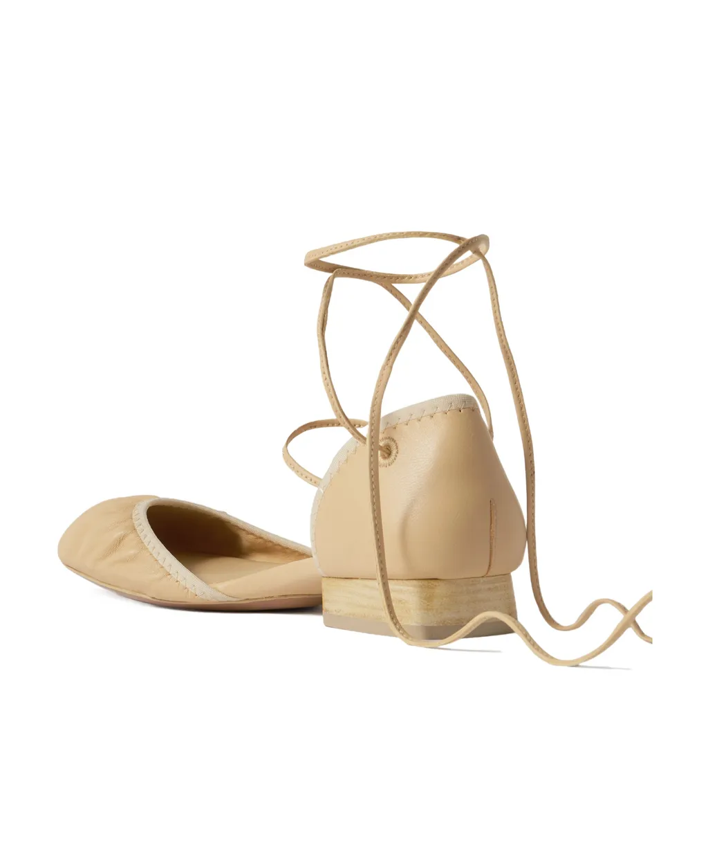 Ruched Ballet Flats