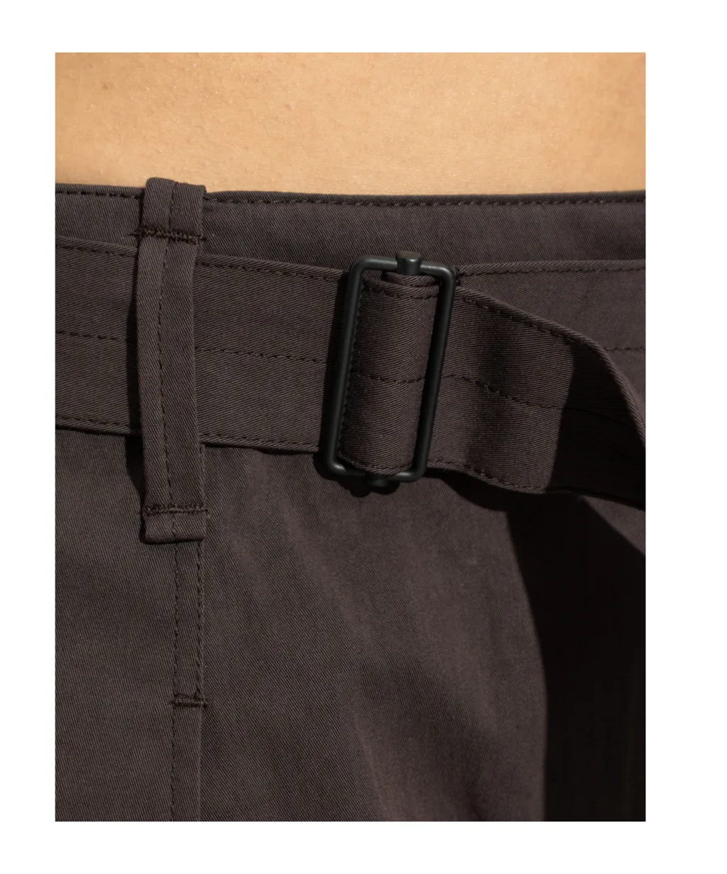 Belted Pleated Trousers