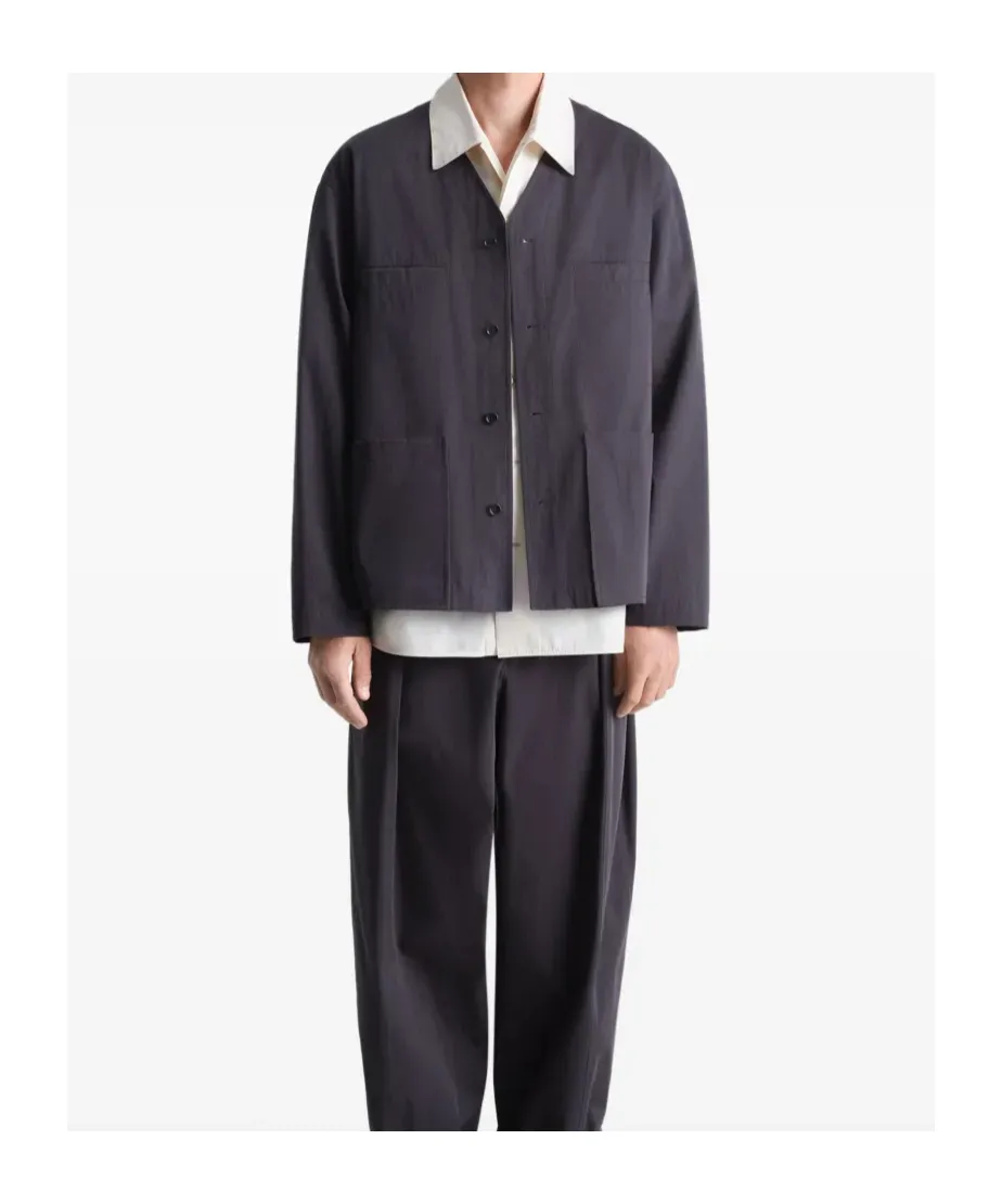Collarless Overshirt