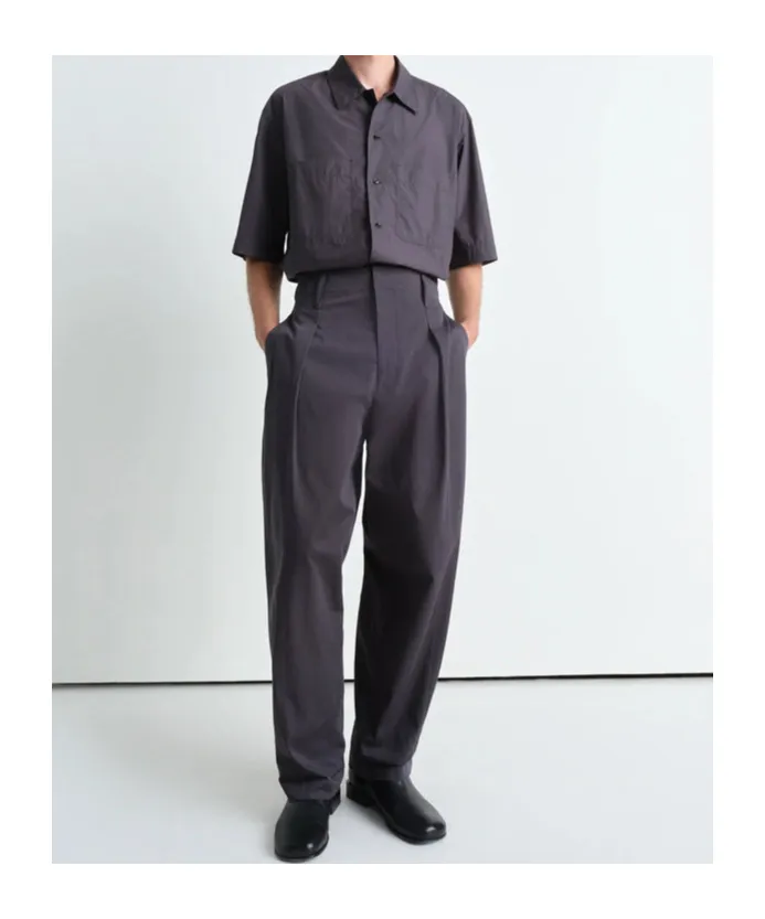 Pleated Wide Leg Chino Pants