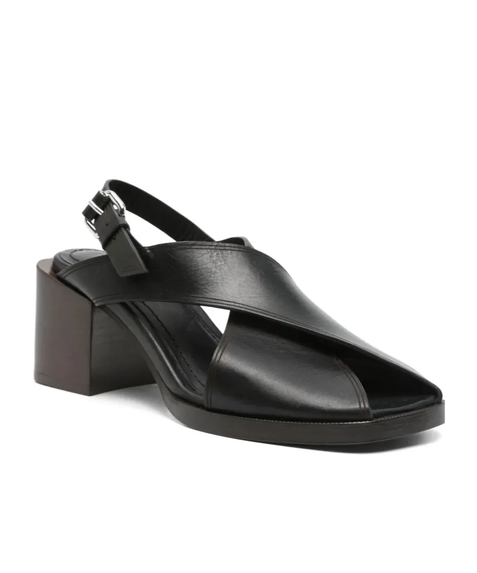 65Mm Leather Sandals