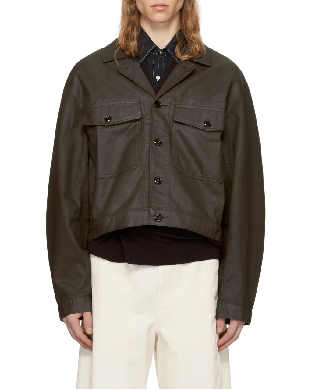 Buttoned Trucker Jacket