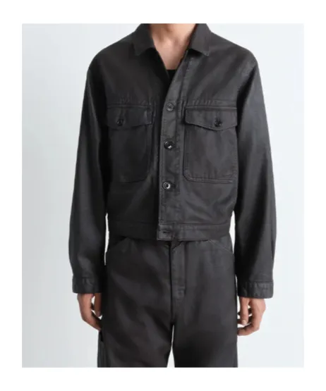 Buttoned Trucker Jacket