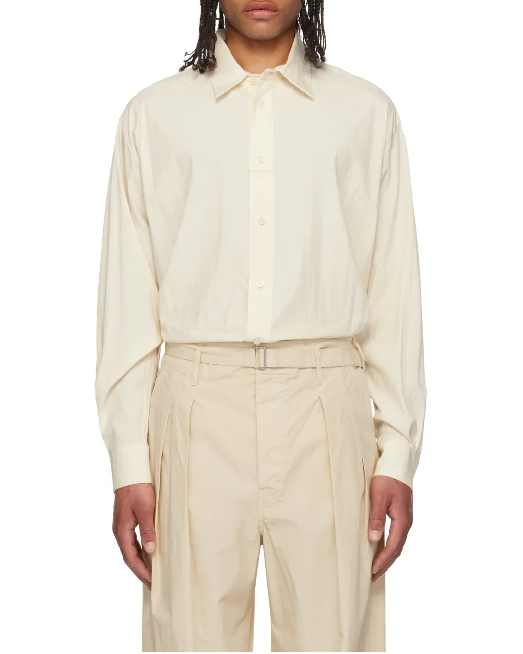 Loop Curved Hem Shirt
