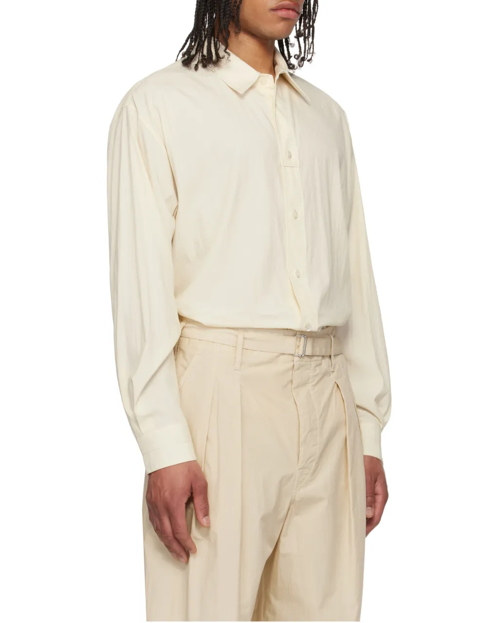 Loop Curved Hem Shirt