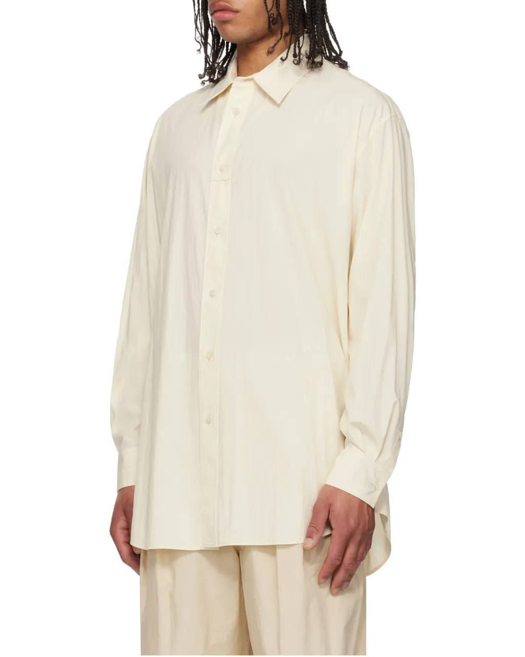 Loop Curved Hem Shirt