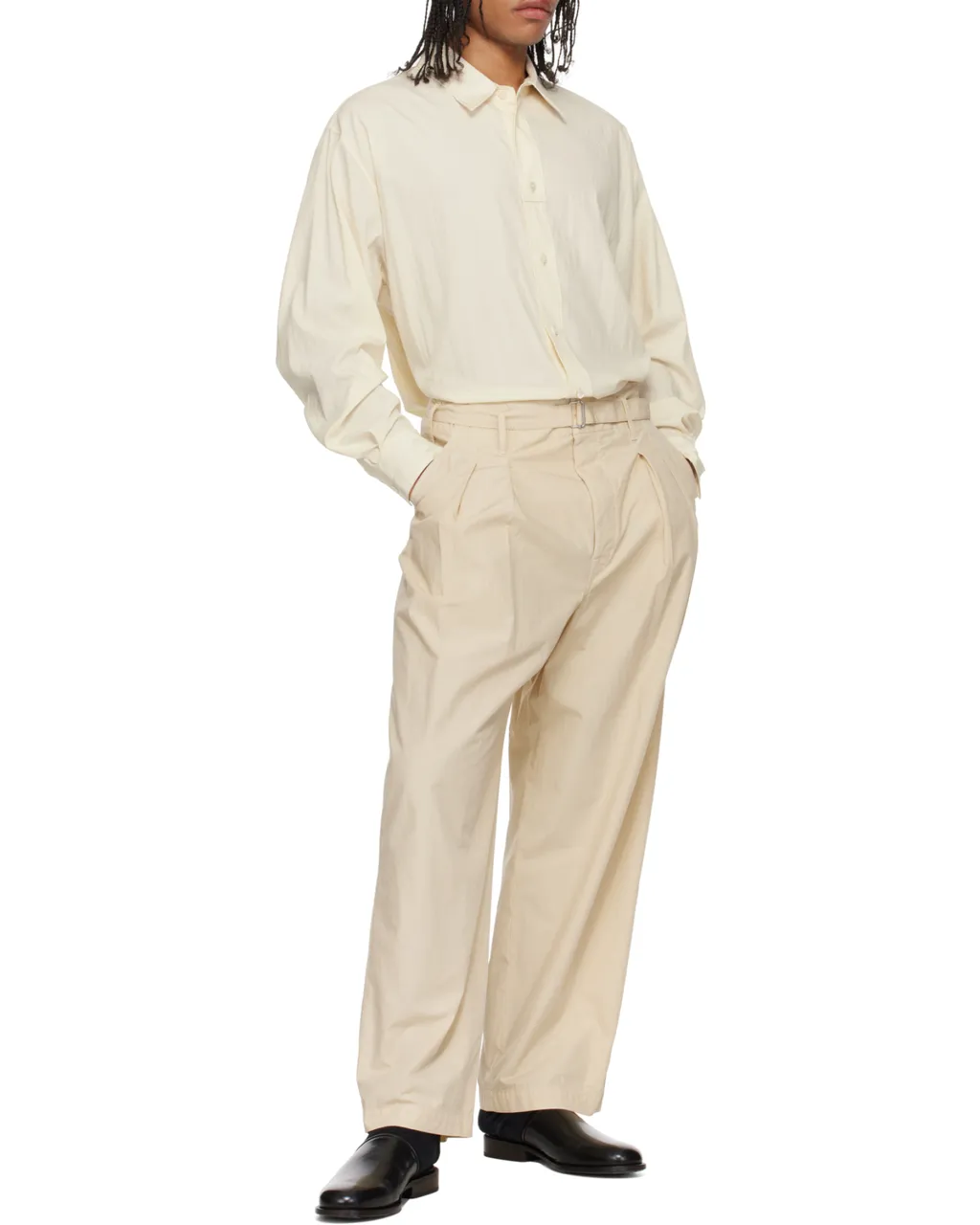 Loop Curved Hem Shirt