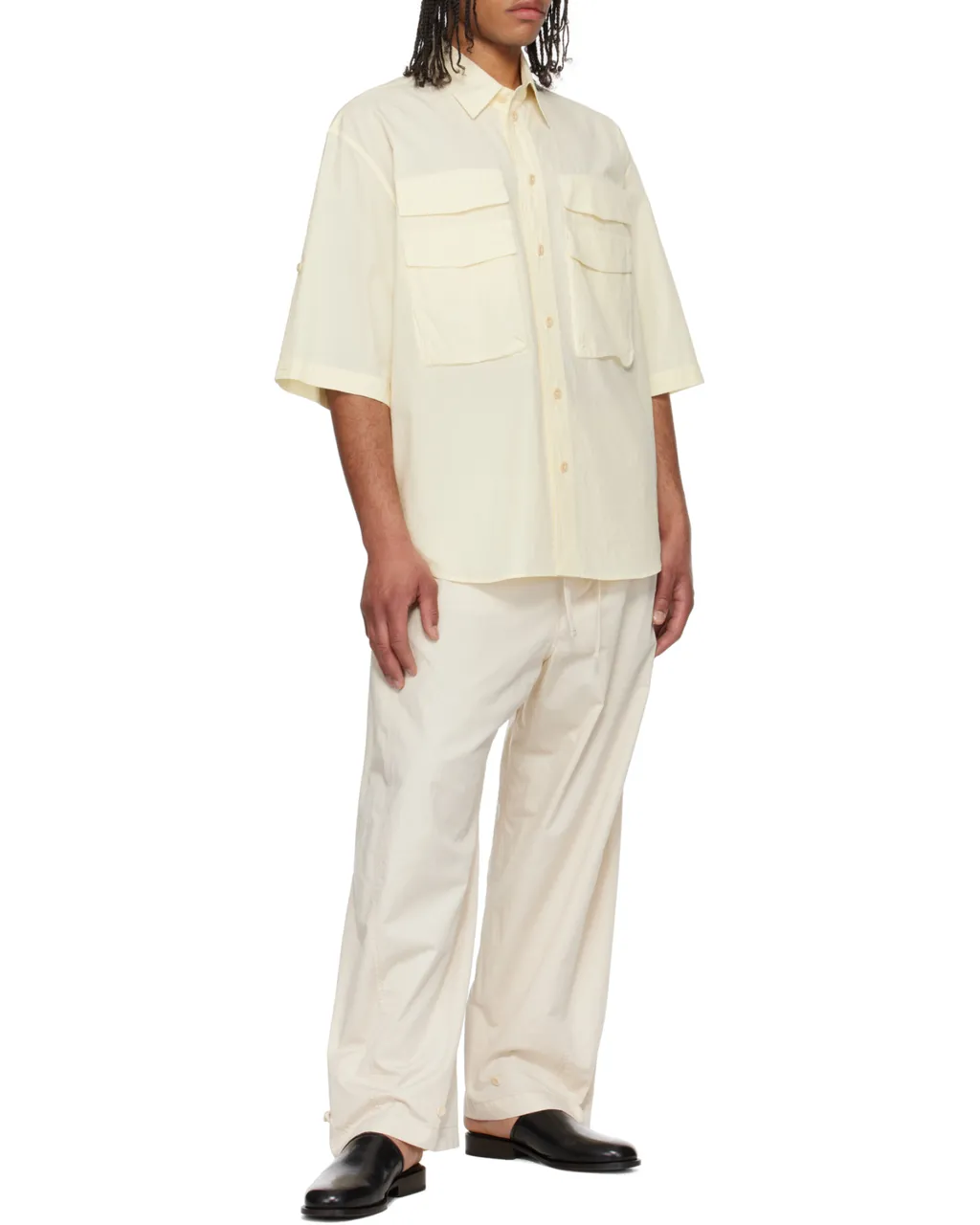 Button-Detailed Collared Shirt