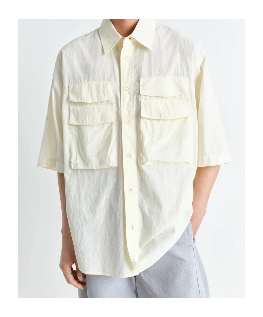 Button-Detailed Collared Shirt