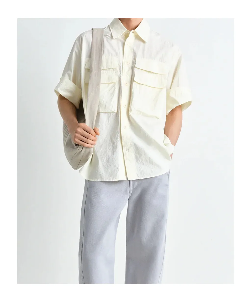Button-Detailed Collared Shirt