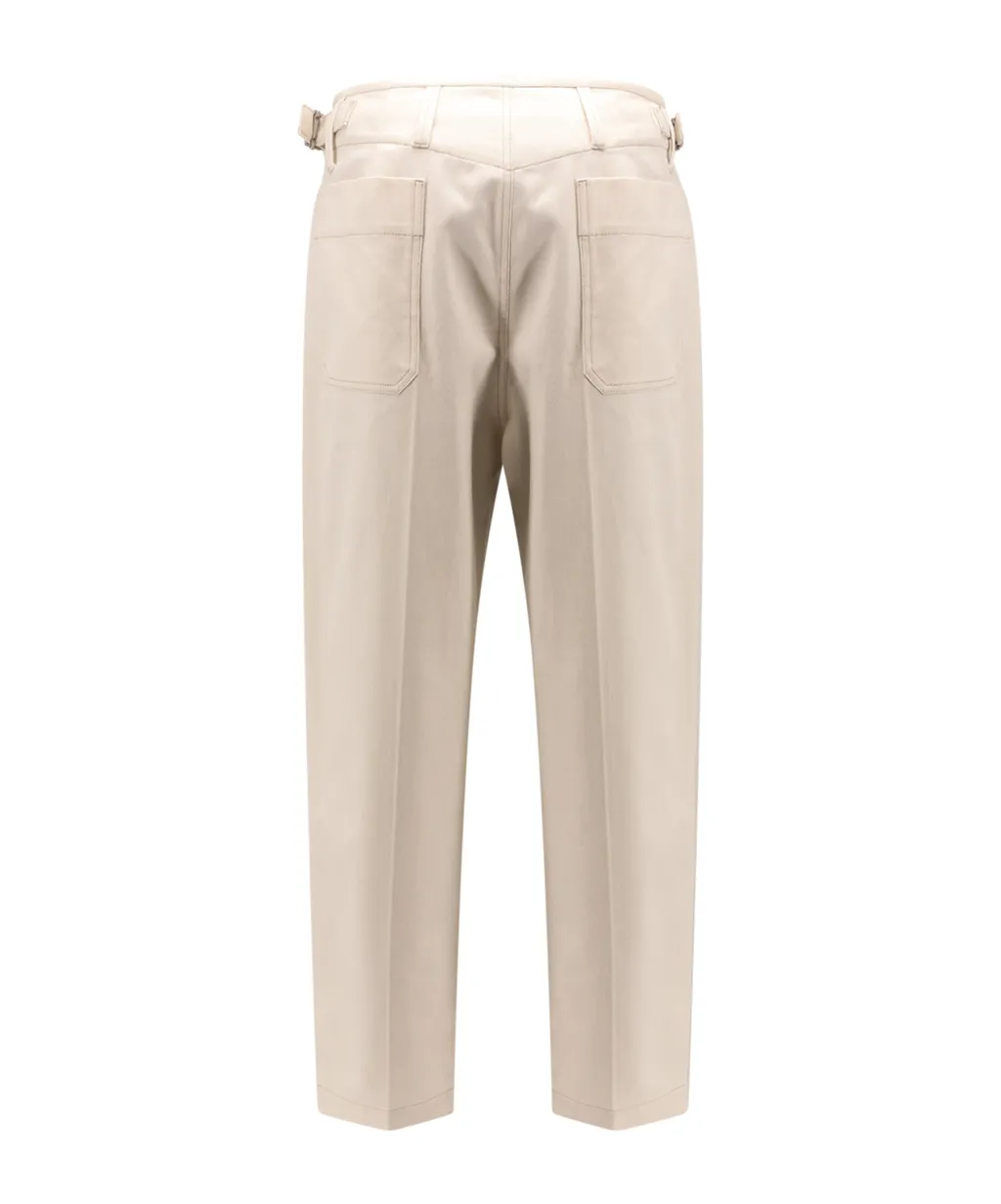 Pleated Straight Leg Trousers