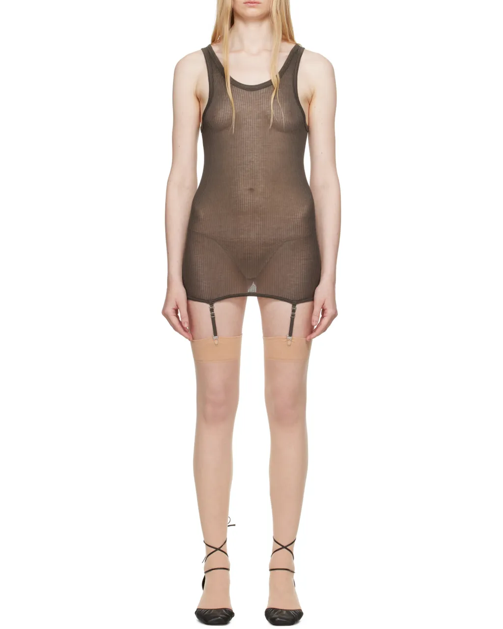 Suspenders Seamless Rib Tank Top