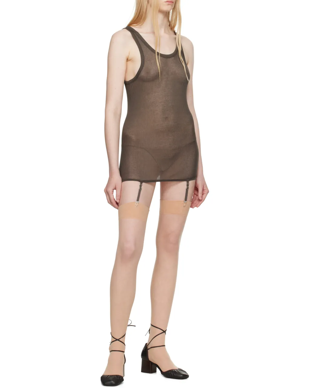 Suspenders Seamless Rib Tank Top