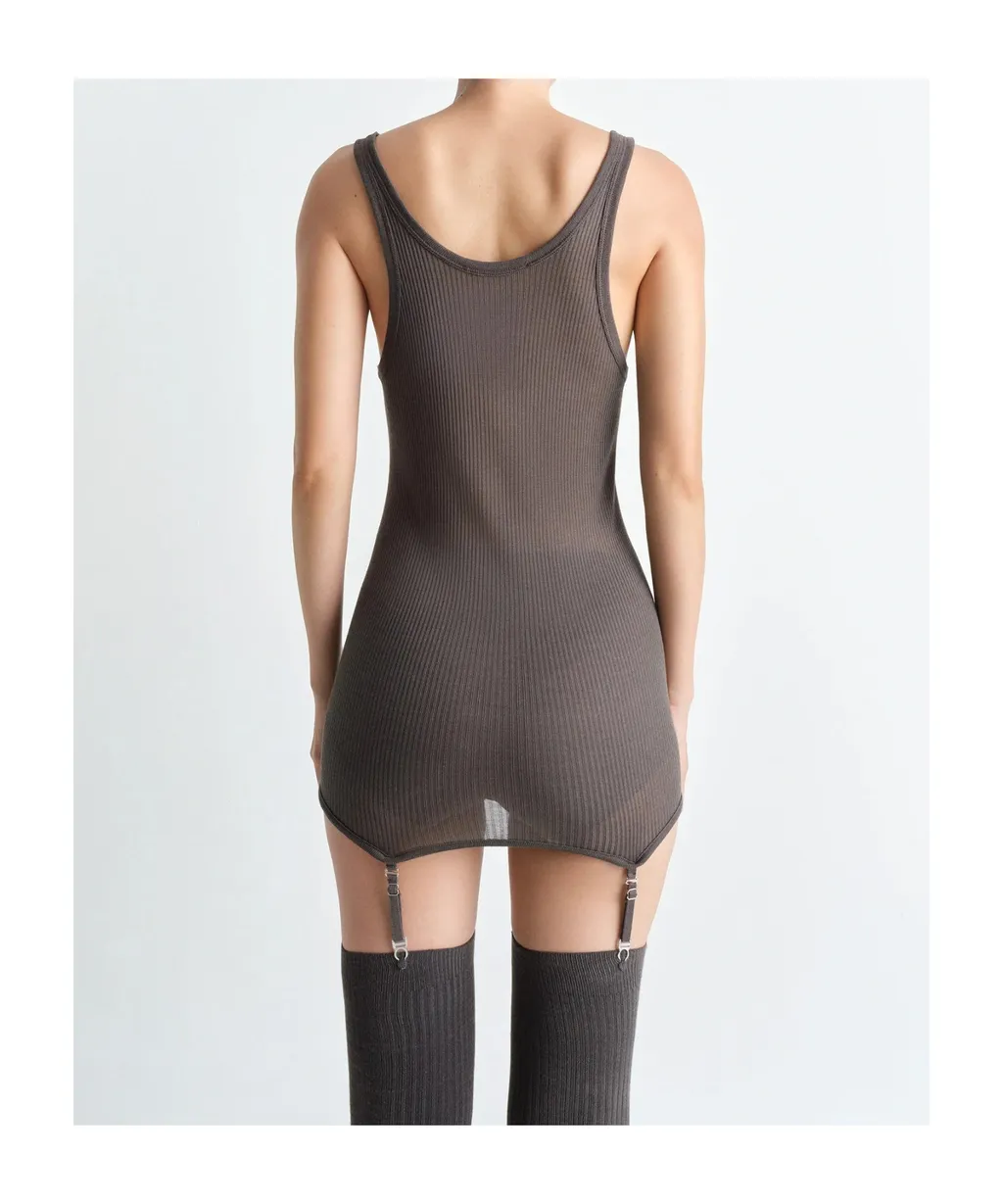 Suspenders Seamless Rib Tank Top