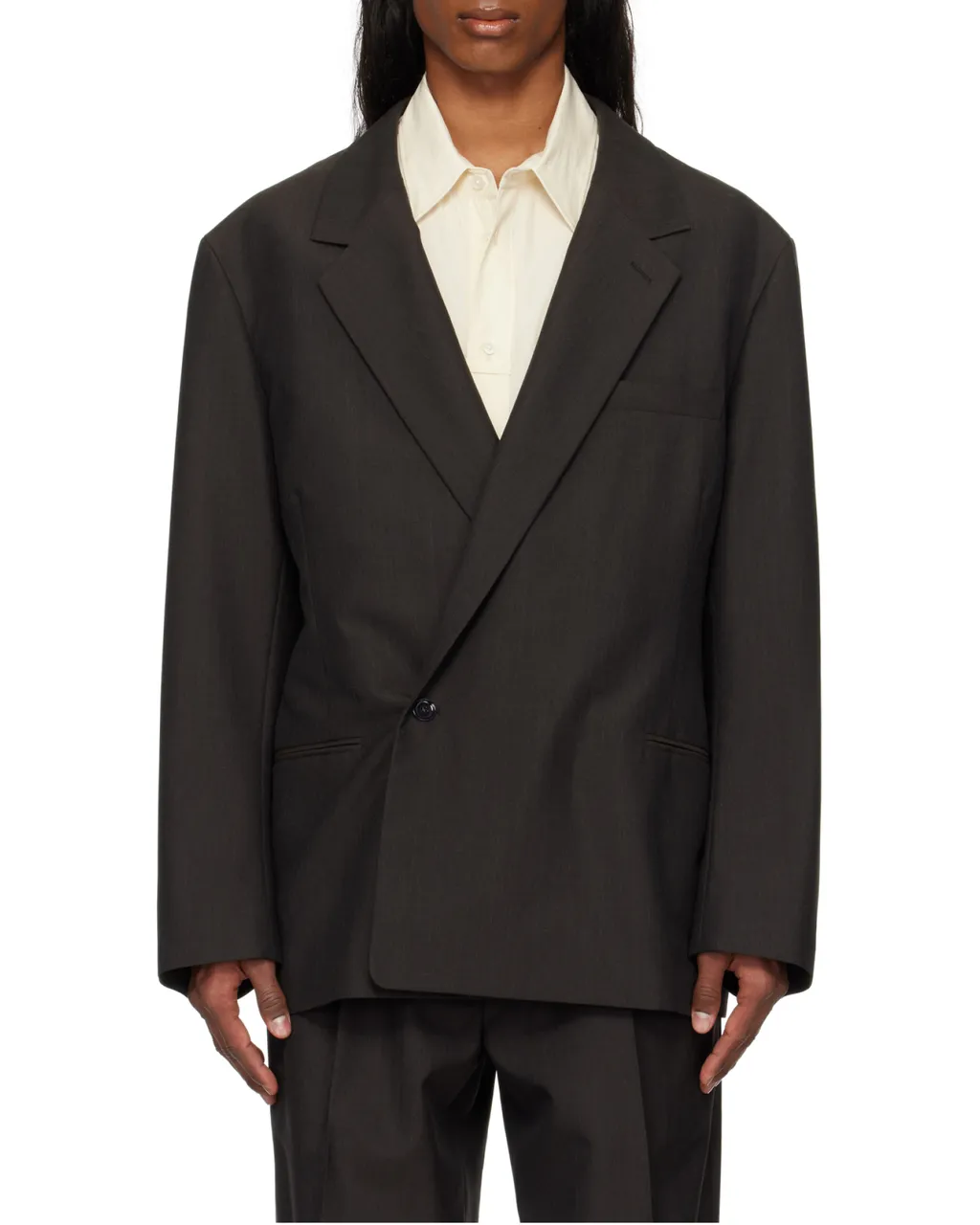 Double-Breasted Long Sleeved Blazer