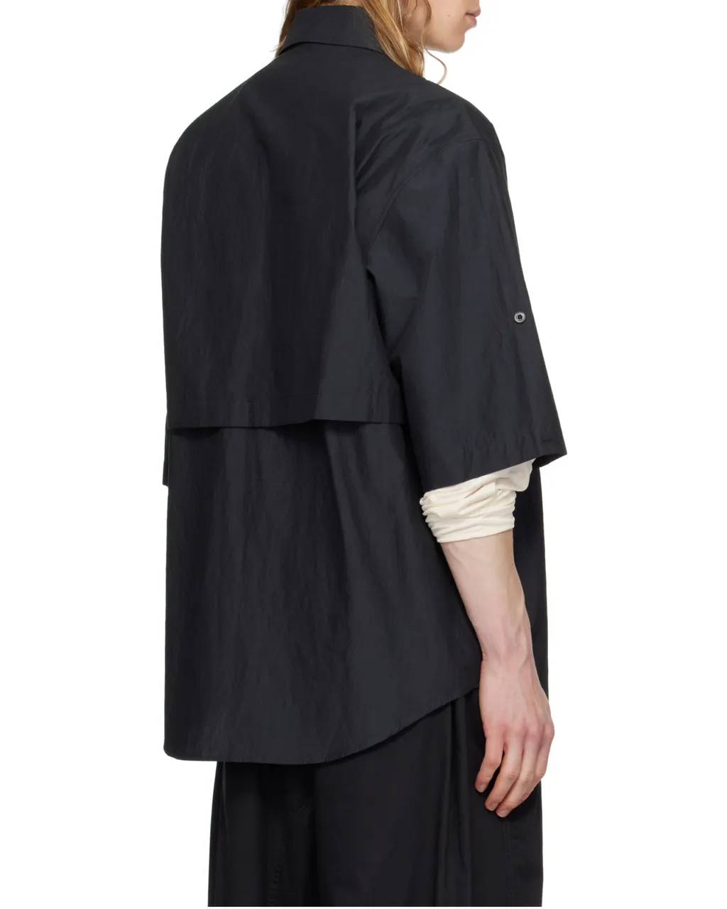 Button-Detailed Collared Shirt