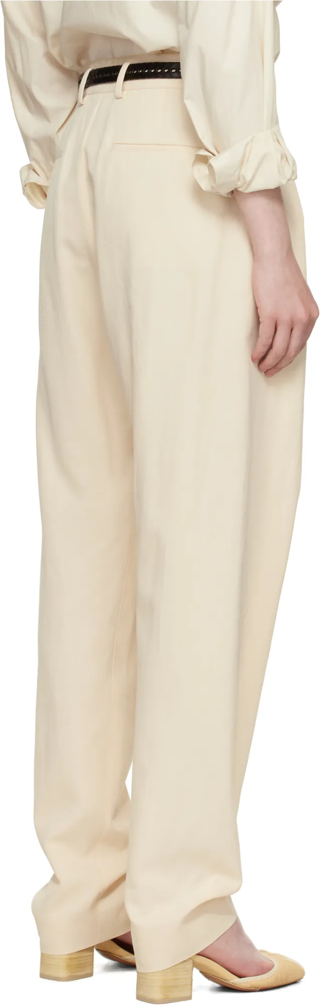 Pleated Wide-Leg Pants