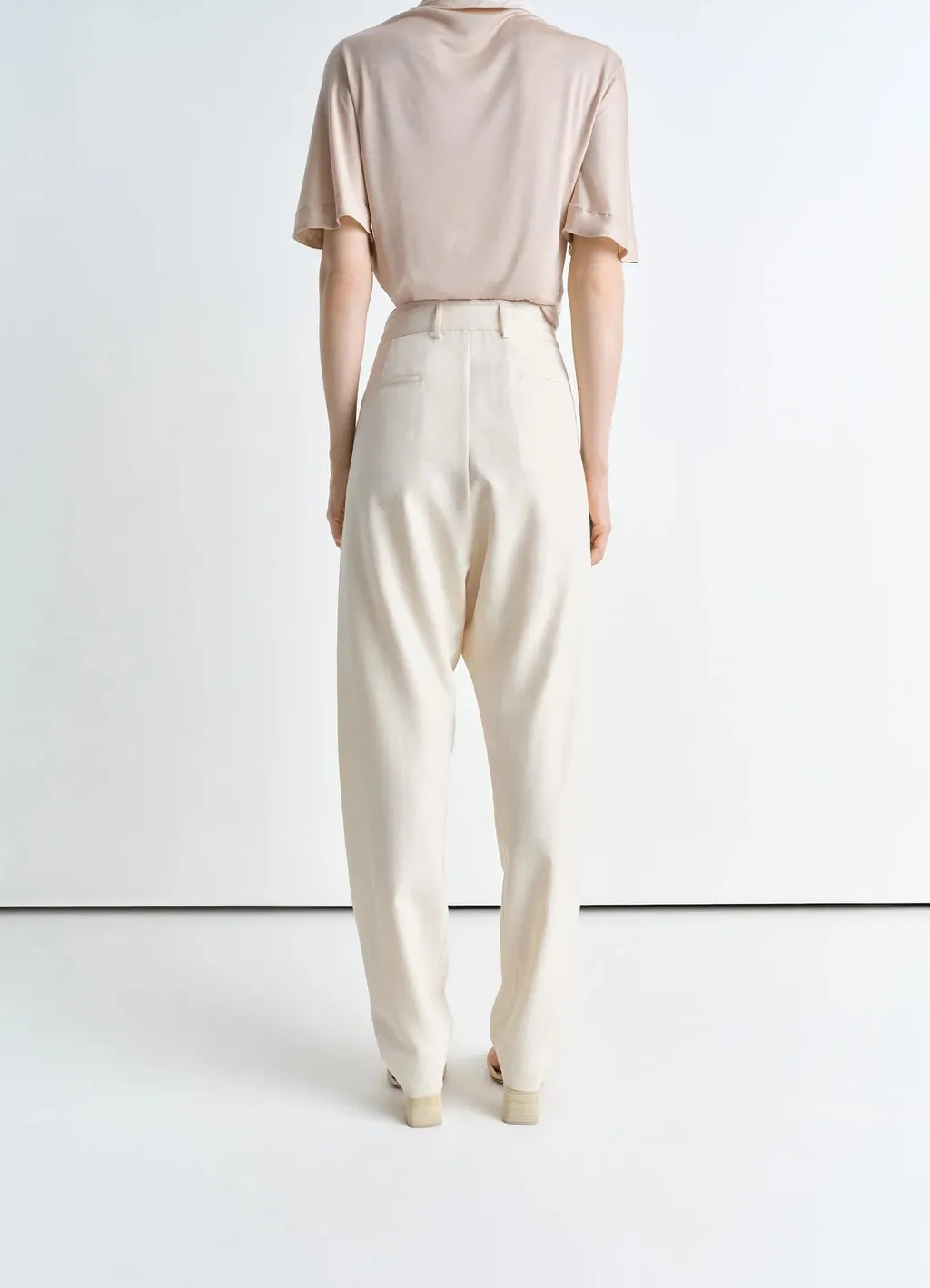 Pleated Wide-Leg Pants