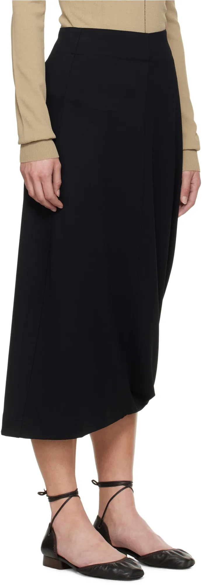 Twisted Pleated Skirt