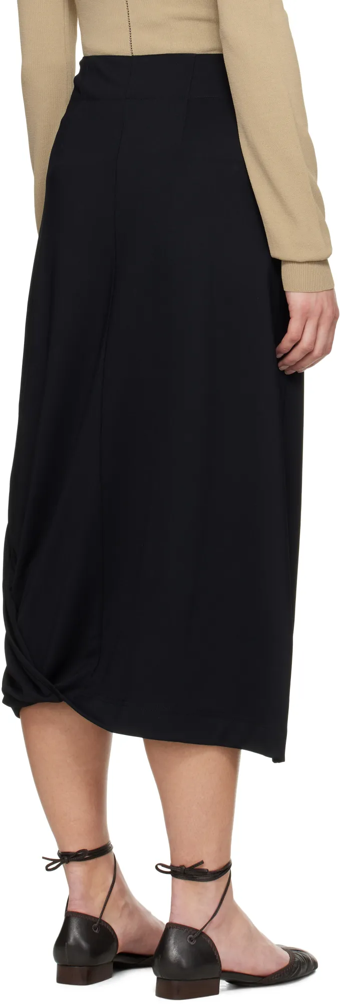 Twisted Pleated Skirt