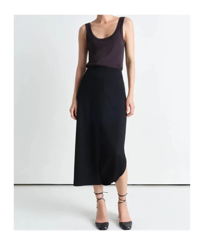 Twisted Pleated Skirt