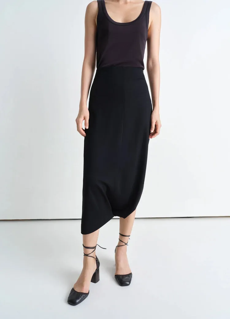 Twisted Pleated Skirt