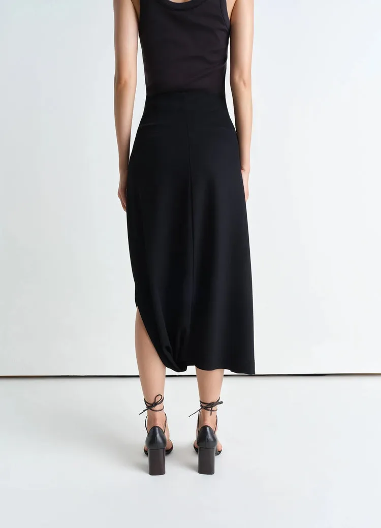 Twisted Pleated Skirt