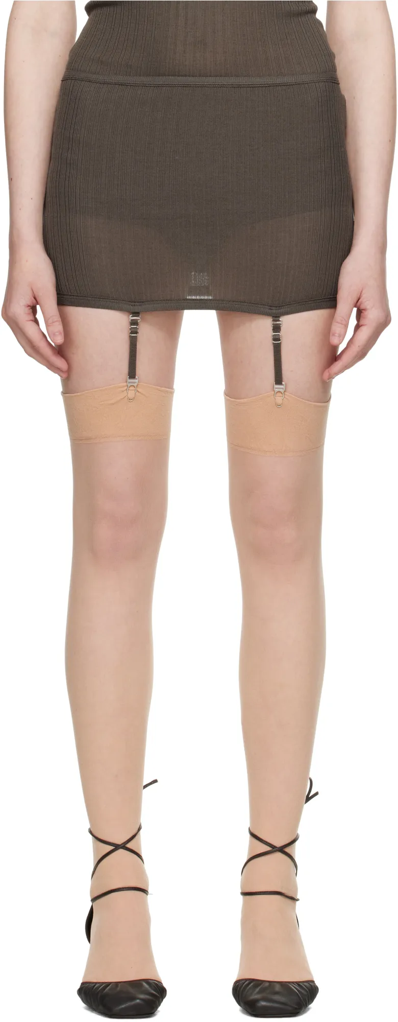 Suspender Detailed Stretched Underwear