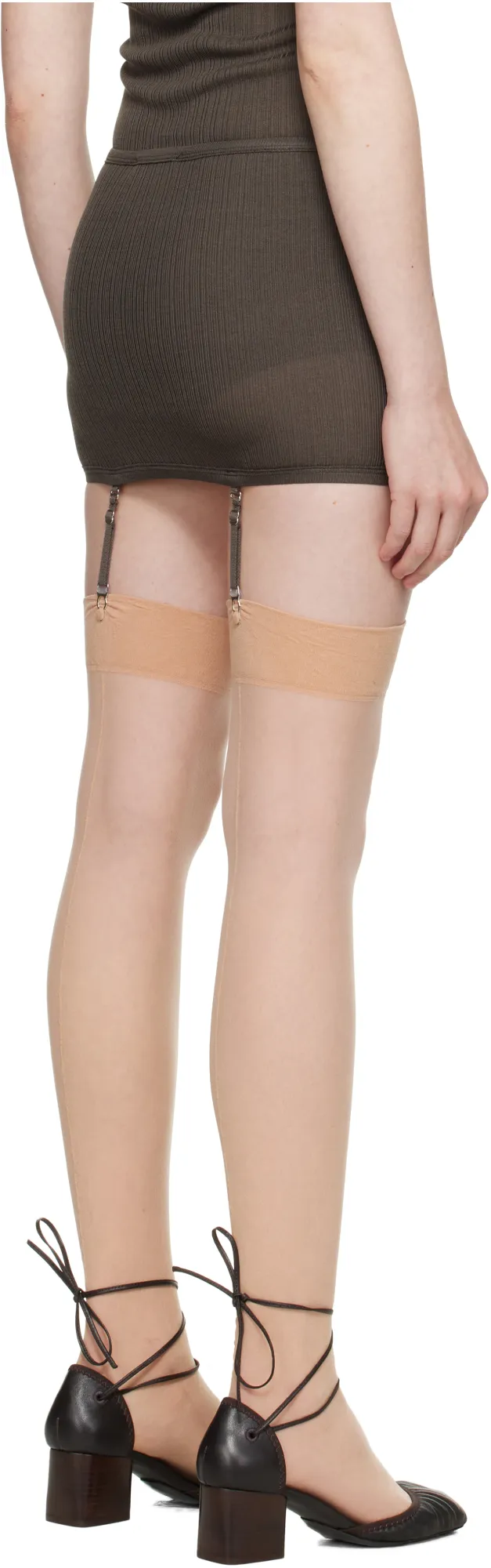 Suspender Detailed Stretched Underwear