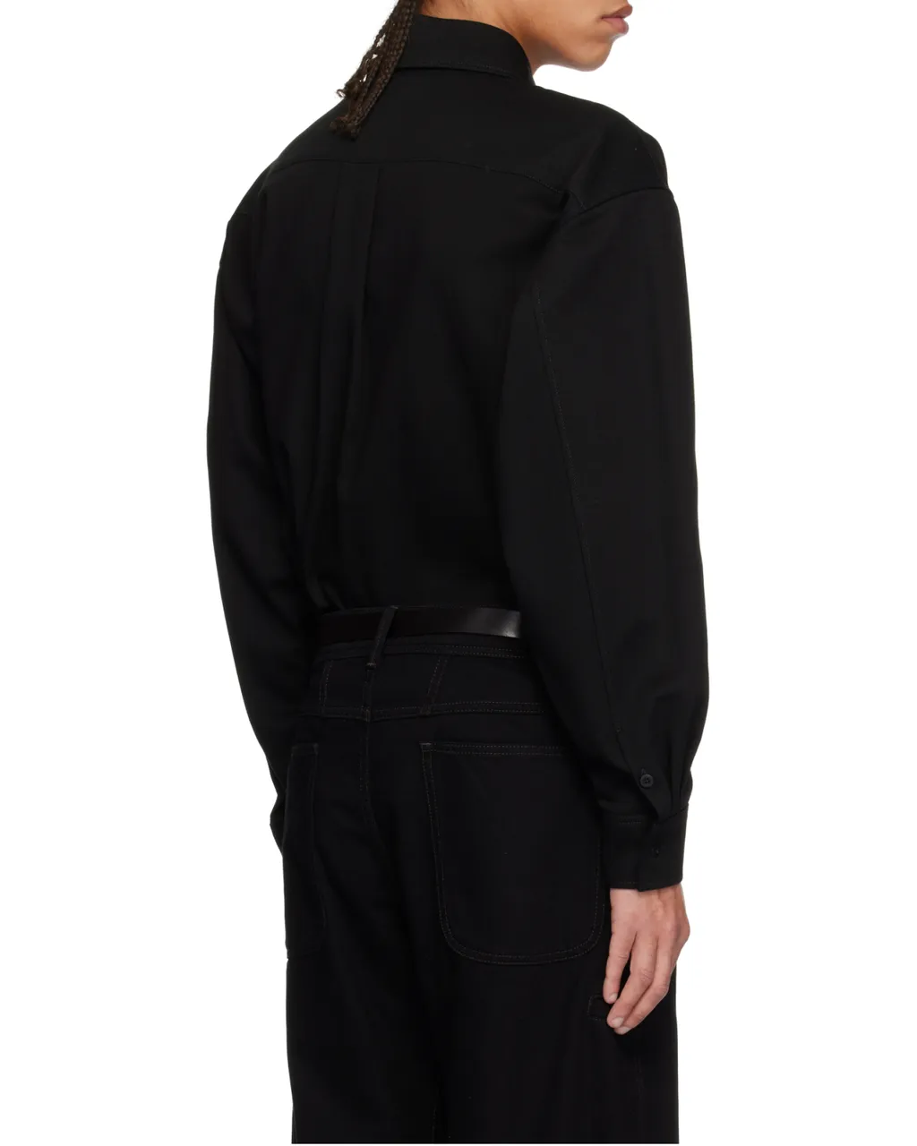 Long-Sleeved Drop Shoulder Overshirt