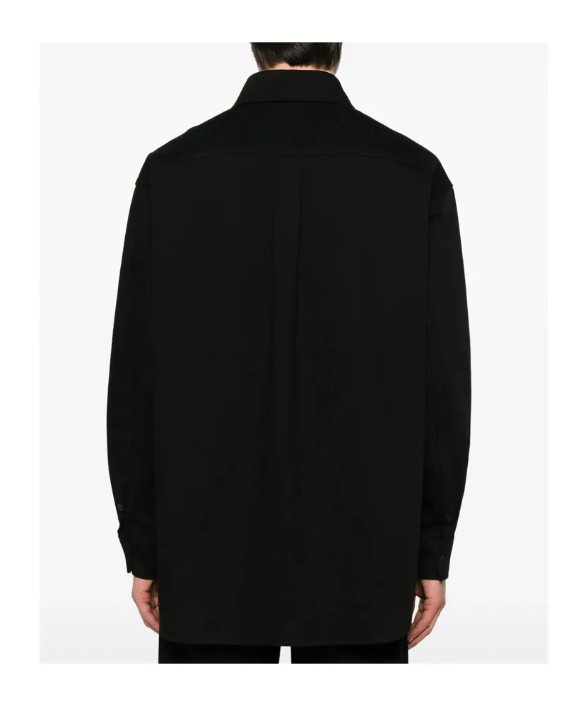 Long-Sleeved Drop Shoulder Overshirt