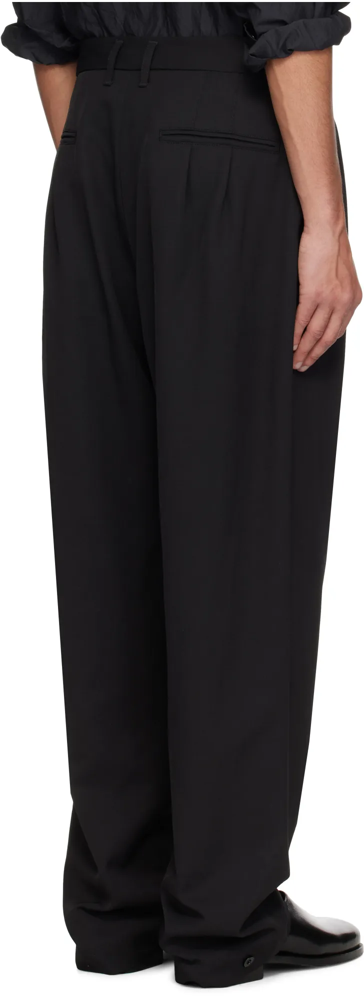 Pleated Drawstring Trousers
