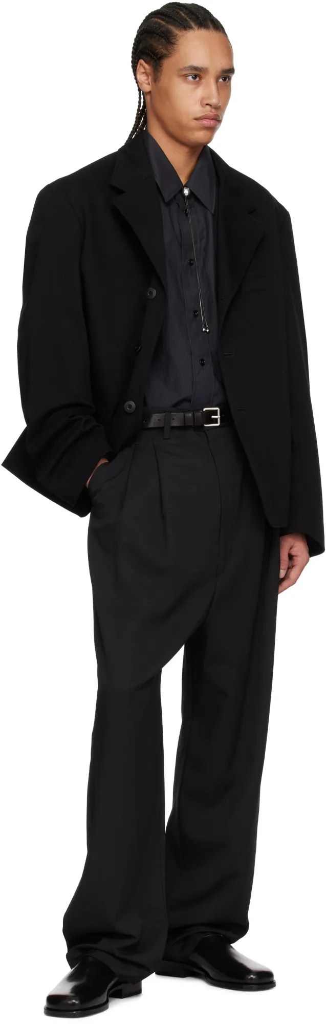 Pleated Drawstring Trousers