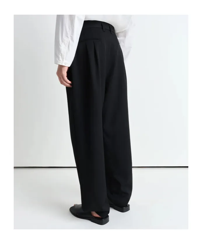 Pleated Drawstring Trousers