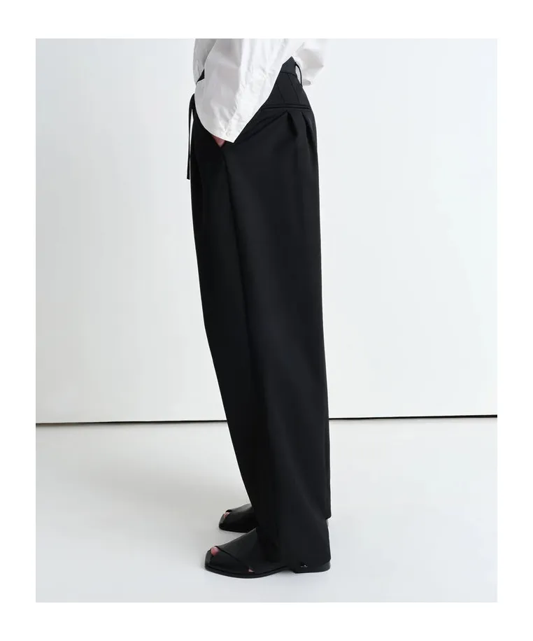 Pleated Drawstring Trousers