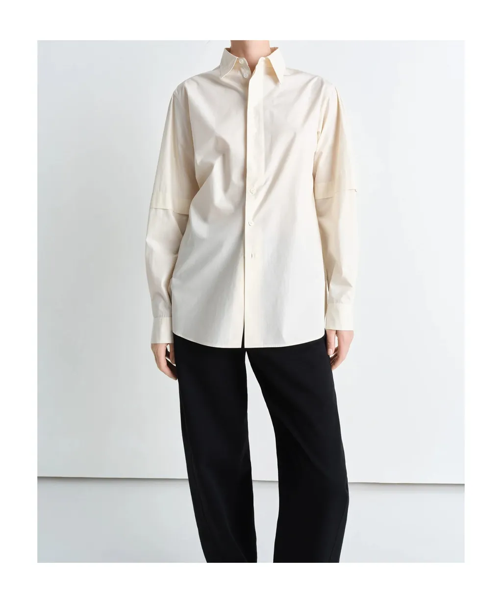 Straight Cut Slit Shirt