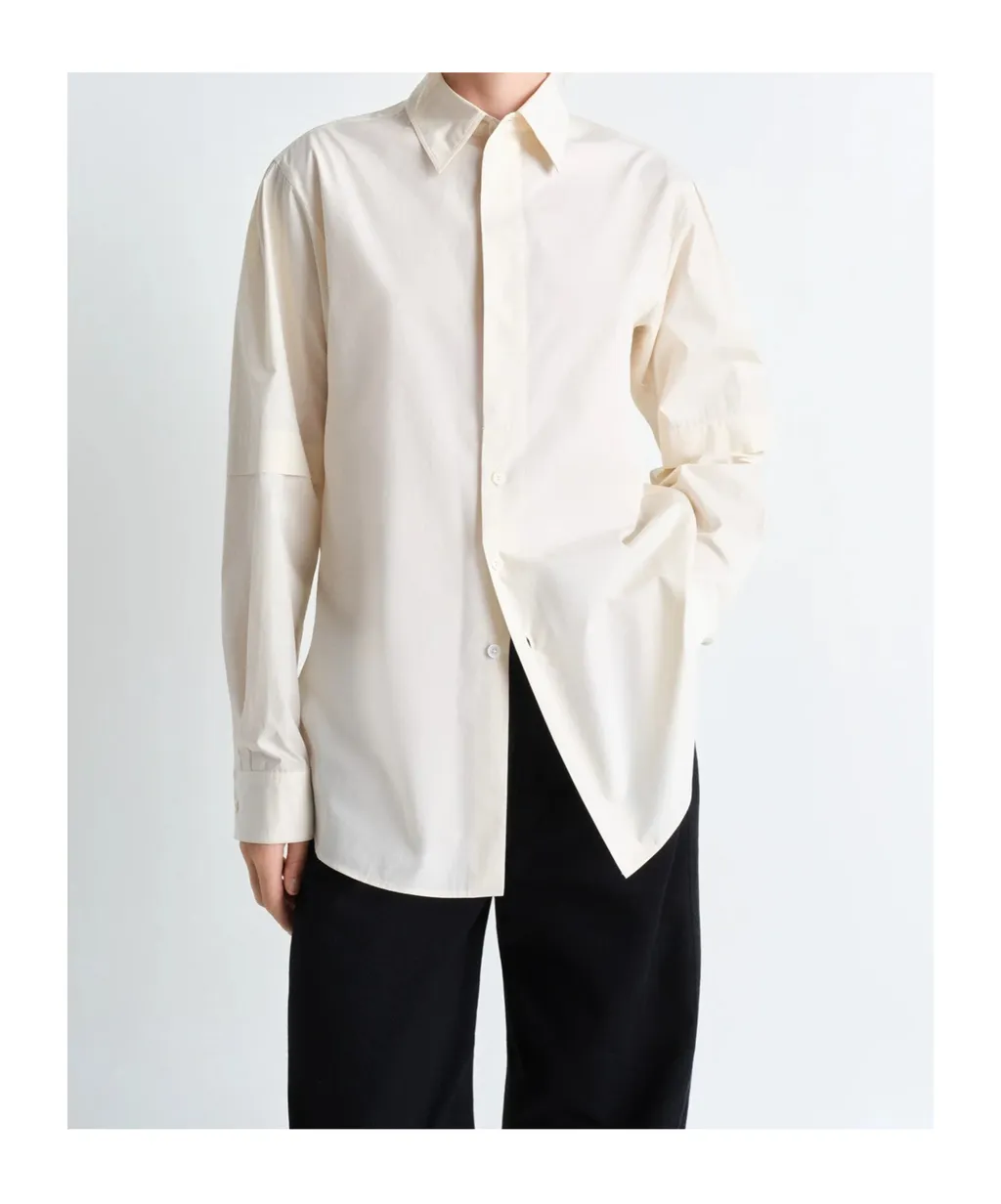Straight Cut Slit Shirt