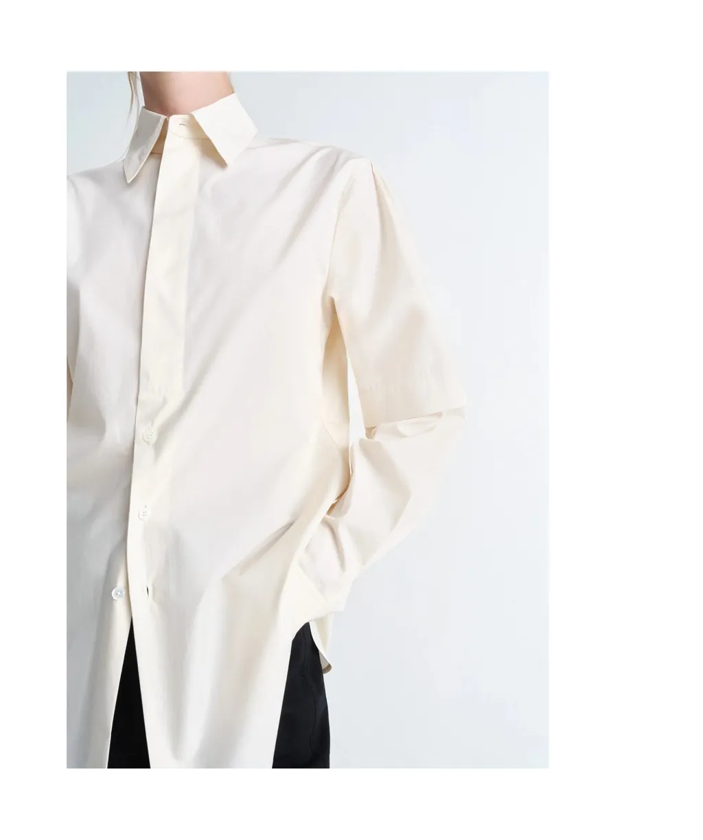 Straight Cut Slit Shirt