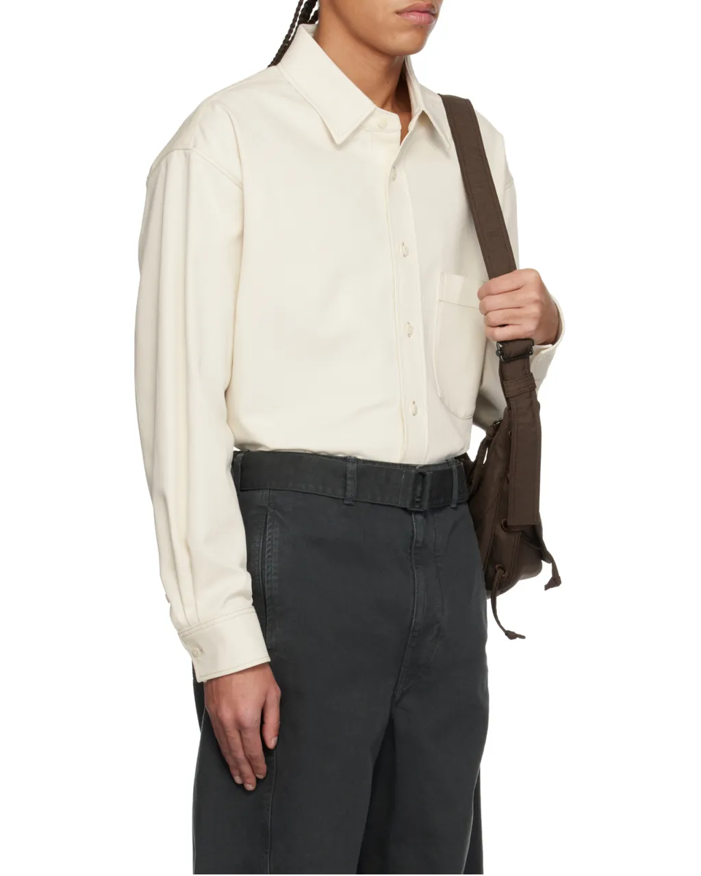 Long-Sleeved Drop Shoulder Overshirt